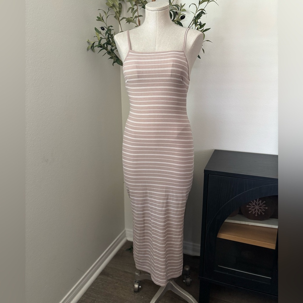 Say What Striped Pink Maxi Dress